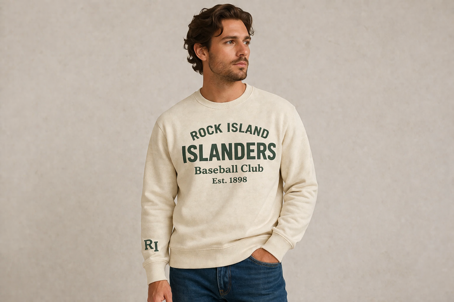Rock Island Islanders Baseball Club Crewneck
