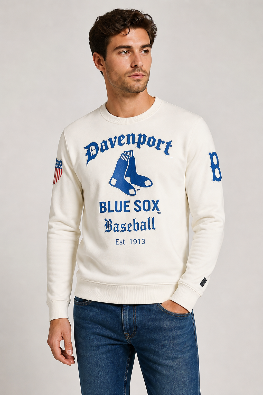 Davenport Blue Sox Baseball Crewneck