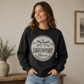Davenport Brown Stockings Baseball Crewneck