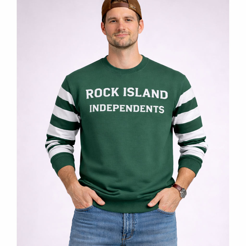 Rock Island Independents iconic striped crew