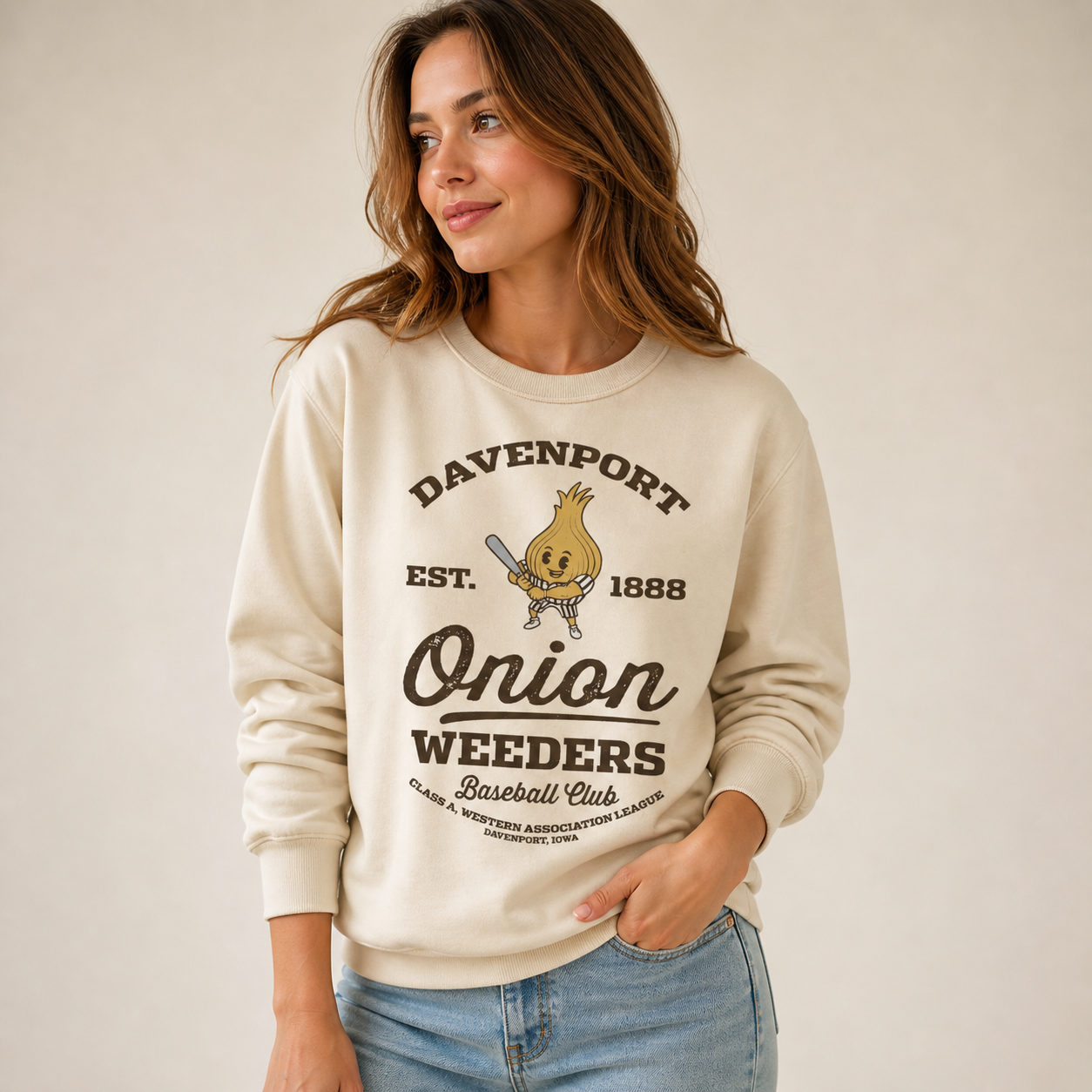 Davenport Onion Weeders Baseball Crewneck