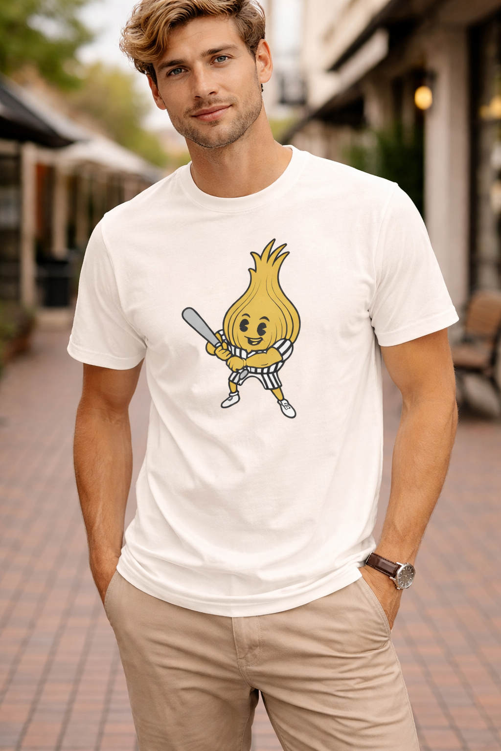Davenport Onion Weeders Mascot t-shirt